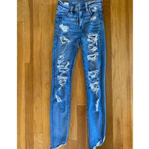 American eagle Ne(x)t Level skinny ripped jeans